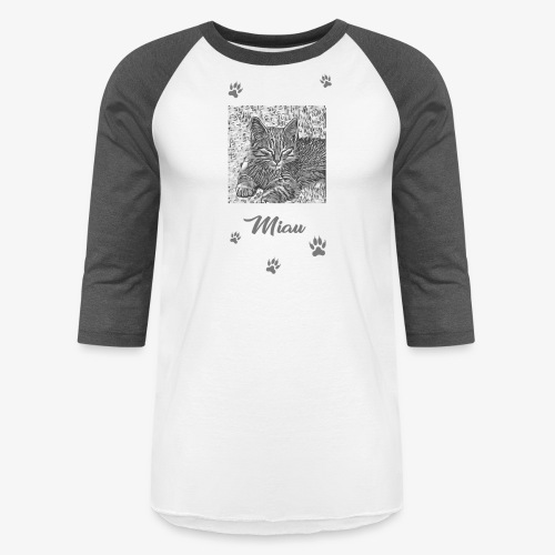 Miau - Unisex Baseball T-Shirt
