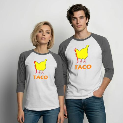 TACO Chicken - Unisex Baseball T-Shirt