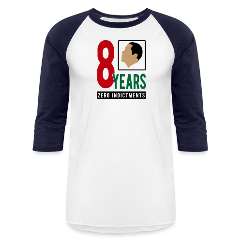 Obama Zero Indictments - Unisex Baseball T-Shirt