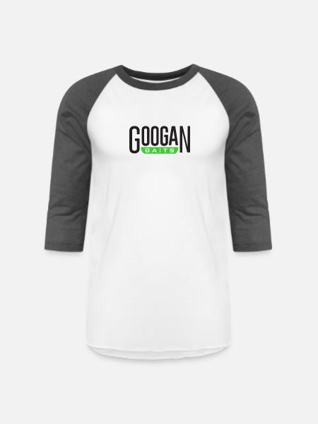 GOOGAN BAITS - Unisex Baseball T-Shirt - white/charcoal