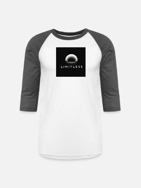 Limitless - Unisex Baseball T-Shirt - white/charcoal
