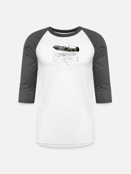La-5 - Unisex Baseball T-Shirt - white/charcoal