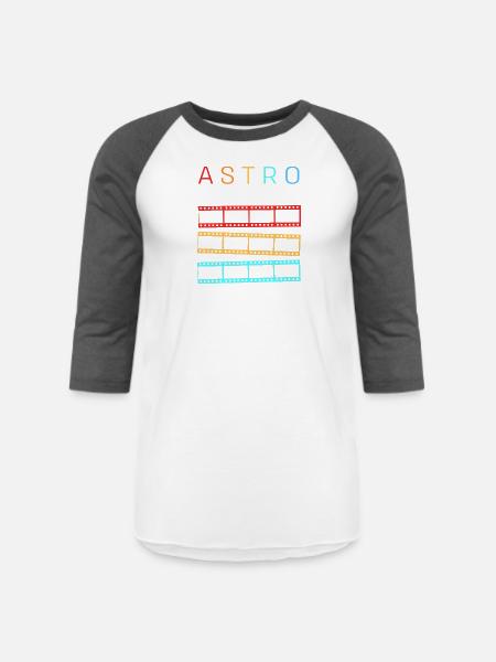 Astrophotography Telescope - Unisex Baseball T-Shirt - white/charcoal
