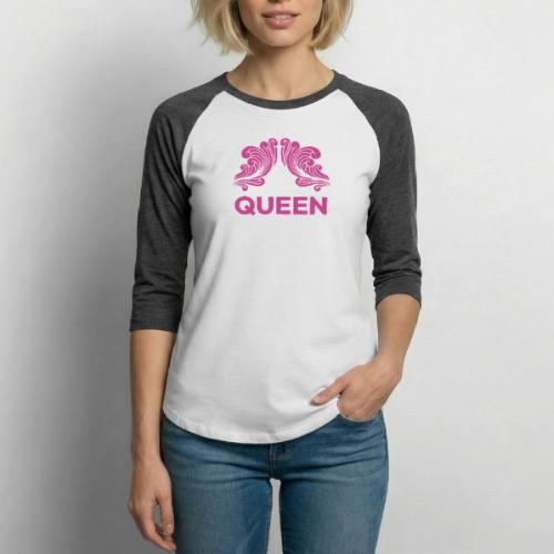 Queenlisse™ Signature Crown T-Shirt – Elegant - Unisex Baseball T-Shirt