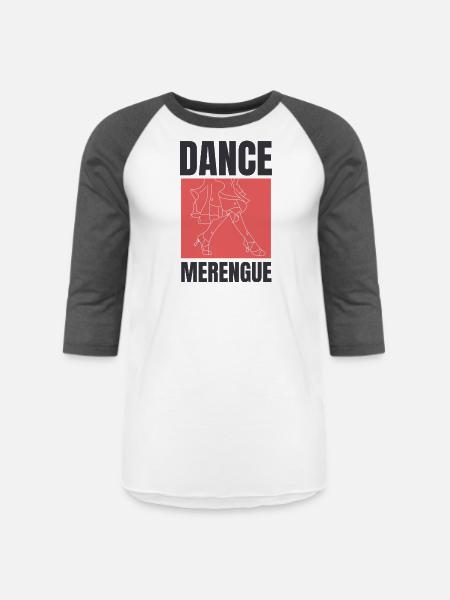 Dance Merengue, Latin music. - Unisex Baseball T-Shirt - white/charcoal