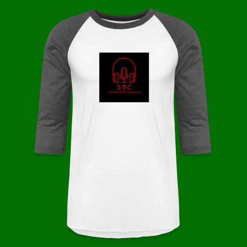 SPC Logo Black/Red - Unisex Baseball T-Shirt