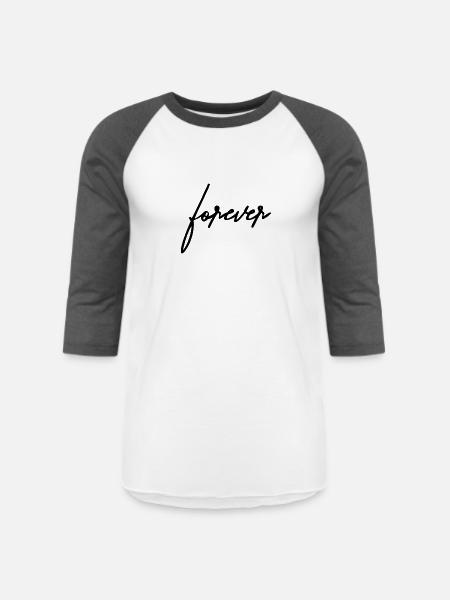 Relatable Quote Design - Unisex Baseball T-Shirt - white/charcoal