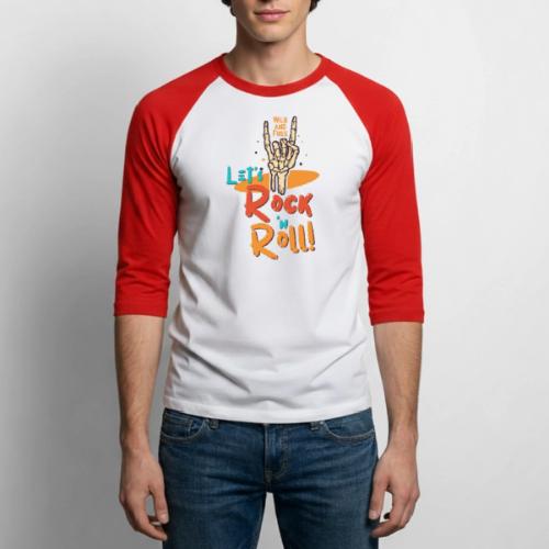 Let's Rock and Roll - Unisex Baseball T-Shirt