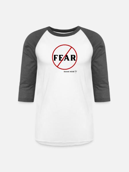 Do Not Fear - Unisex Baseball T-Shirt - white/charcoal