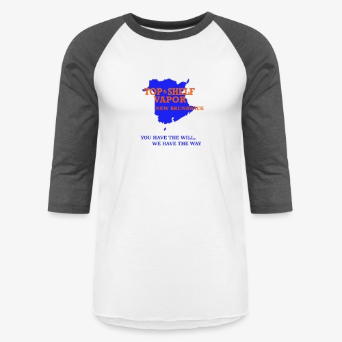 TOP SHELF VAPOR NEW BRUNSWICK - Unisex Baseball T-Shirt
