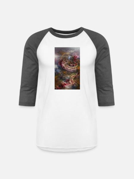 Rouge River Run - Unisex Baseball T-Shirt - white/charcoal