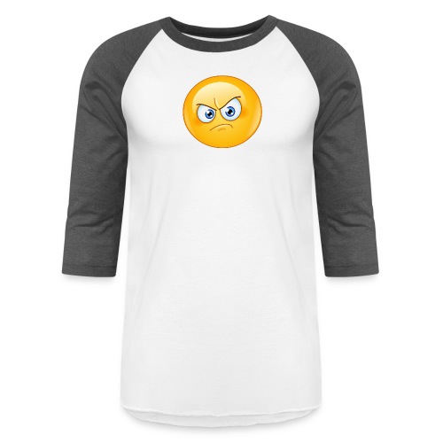 annoyed emoticon - Unisex Baseball T-Shirt