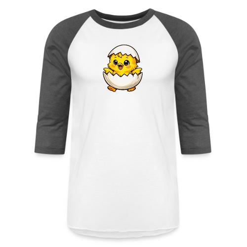 Easter Chick white - Unisex Baseball T-Shirt