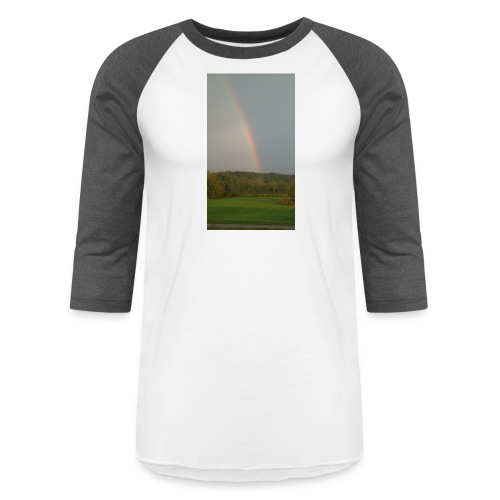 Rainbow in the Mist - Unisex Baseball T-Shirt