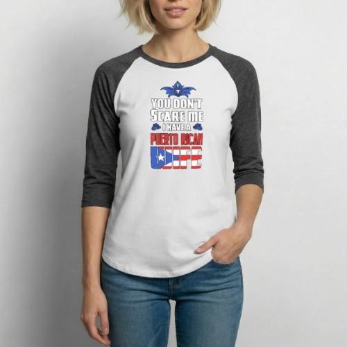 Porto Rico tu ne me fais pas peur - T-shirt de baseball unisexe