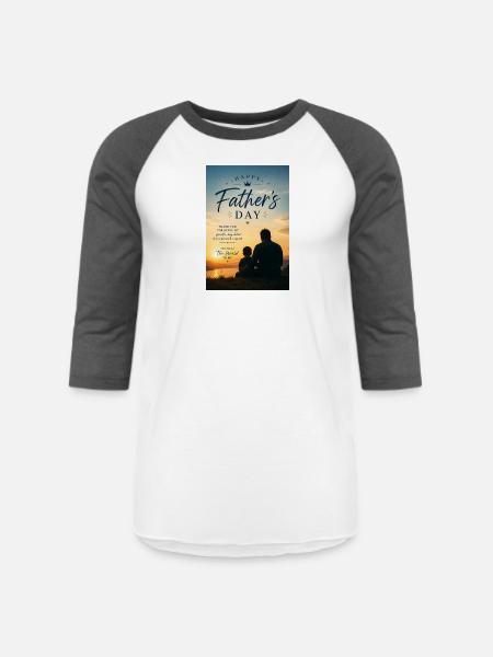 Sunset Bond: Father’s Day - Unisex Baseball T-Shirt - white/charcoal