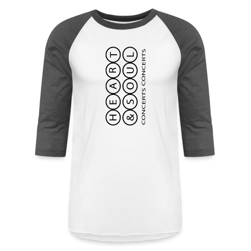 hSC text Brandes Apparel _ Black Circle - Unisex Baseball T-Shirt