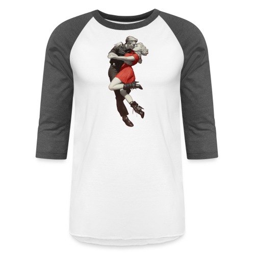 Retro Embrace - Unisex Baseball T-Shirt