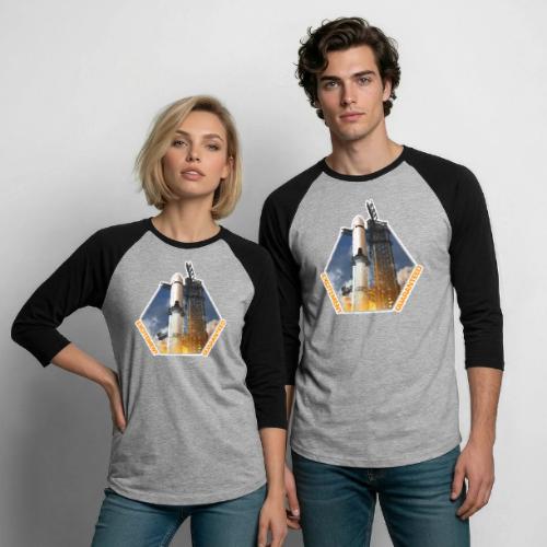 Starship HLS - Excitement Guaranteed - Unisex Baseball T-Shirt