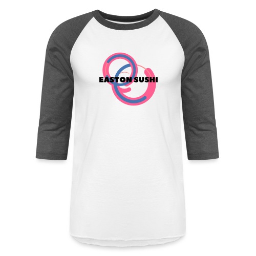 Easton Sushi Blue On Pink - Unisex Baseball T-Shirt