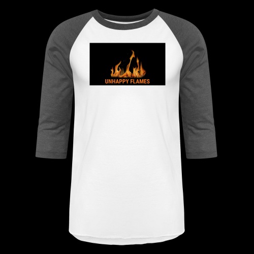 unhappy flames - Unisex Baseball T-Shirt