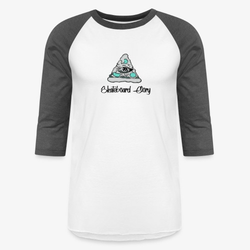 Skate Board Glory - Unisex Baseball T-Shirt