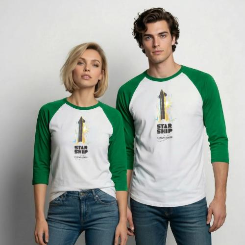 Star Ship Earth - Light - With Logo - Unisex Baseball T-Shirt