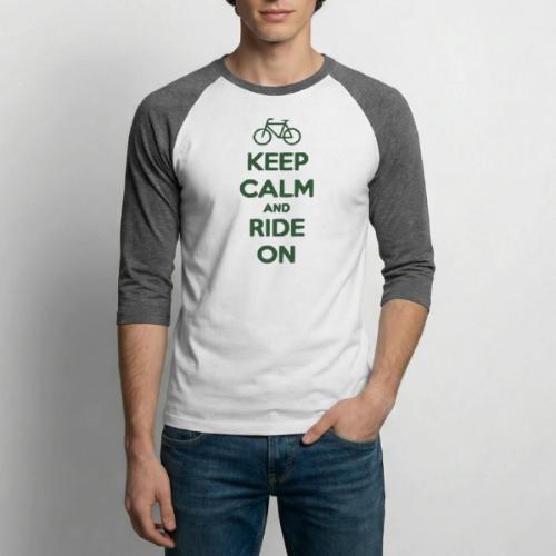 keep_calm_and_ride_on - Unisex Baseball T-Shirt