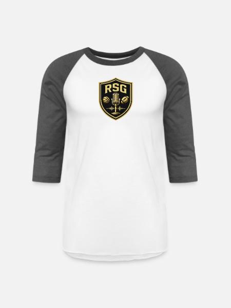RSG Collective Wear - Unisex Baseball T-Shirt - white/charcoal