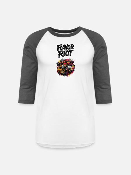Rogue Kitchen Rider - Unisex Baseball T-Shirt - white/charcoal
