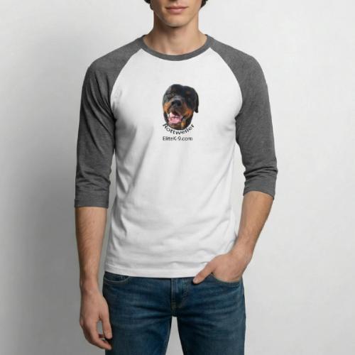 Rottweiler Face 2 - Unisex Baseball T-Shirt