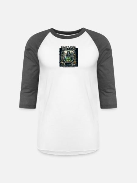 Broken World Ballads - Unisex Baseball T-Shirt - white/charcoal