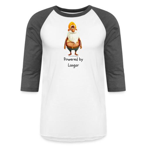 Powered by Langar - Unisex Baseball T-Shirt