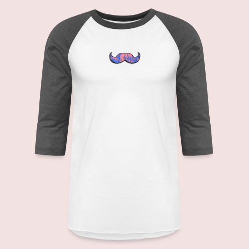 mustache - Unisex Baseball T-Shirt