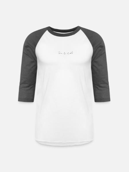 Please upload design - Unisex Baseball T-Shirt - white/charcoal