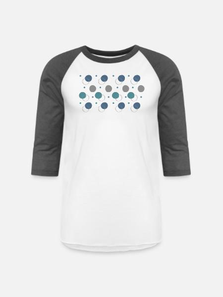 Bubbles - Unisex Baseball T-Shirt - white/charcoal
