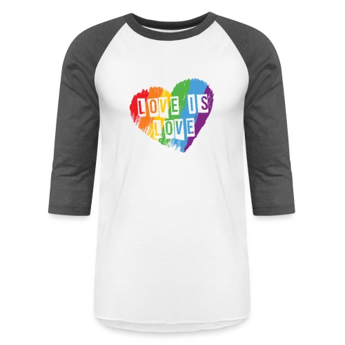 T-shirt gay love, Love is love - Unisex Baseball T-Shirt