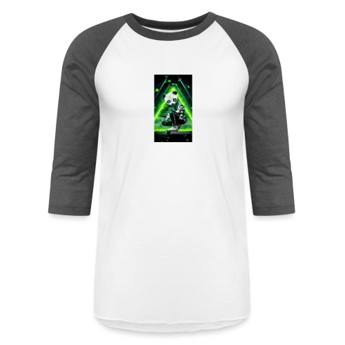 Corrosive power panda - Unisex Baseball T-Shirt