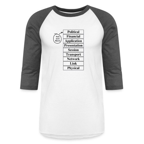 evi 9-layer osi shirt - Unisex Baseball T-Shirt