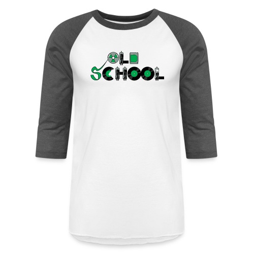 Old School Music - Unisex Baseball T-Shirt
