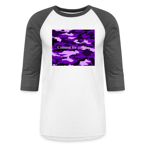 consent for cosplay Purple - Unisex Baseball T-Shirt