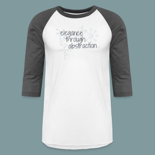 Elegance through Abstraction - Unisex Baseball T-Shirt