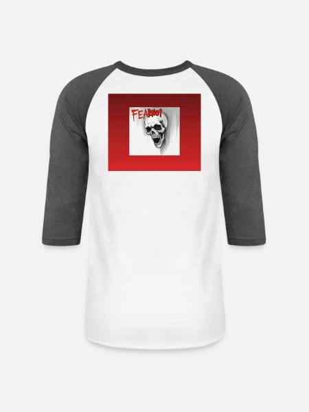 Fear not - Unisex Baseball T-Shirt - white/charcoal