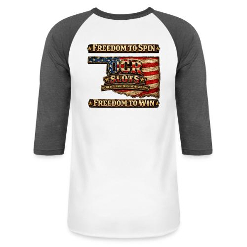 OCR Slots America's 250th Oklahoma - Unisex Baseball T-Shirt
