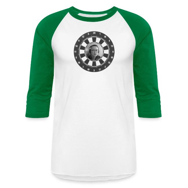 Producer Jay on Dartboard with Fusco Show back