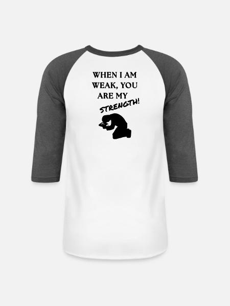 Strength Burst Comic Style - Unisex Baseball T-Shirt - white/charcoal