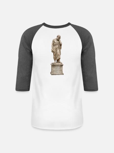 Ancient Sage Coffee Crave - Unisex Baseball T-Shirt - white/charcoal