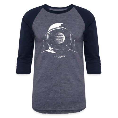 JupyterCon White - Unisex Baseball T-Shirt