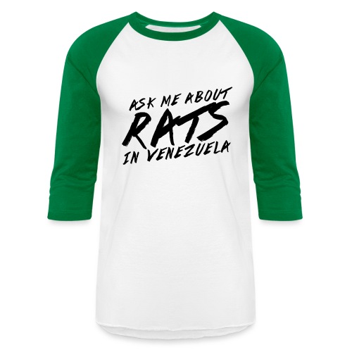 ask me about rats - Unisex Baseball T-Shirt