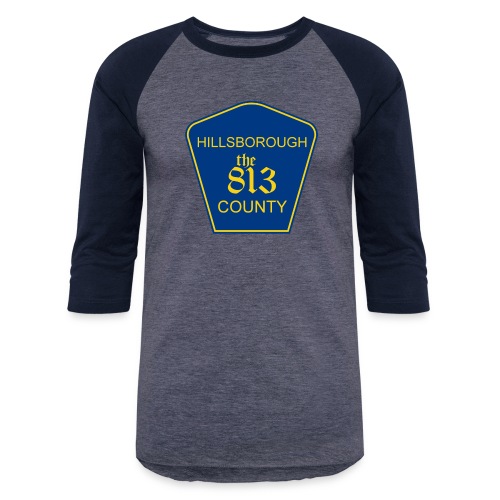 Hillsborough the813 County - Unisex Baseball T-Shirt